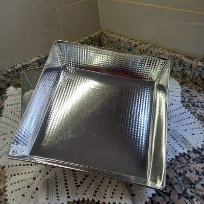 Asadera cuadrada aluminio